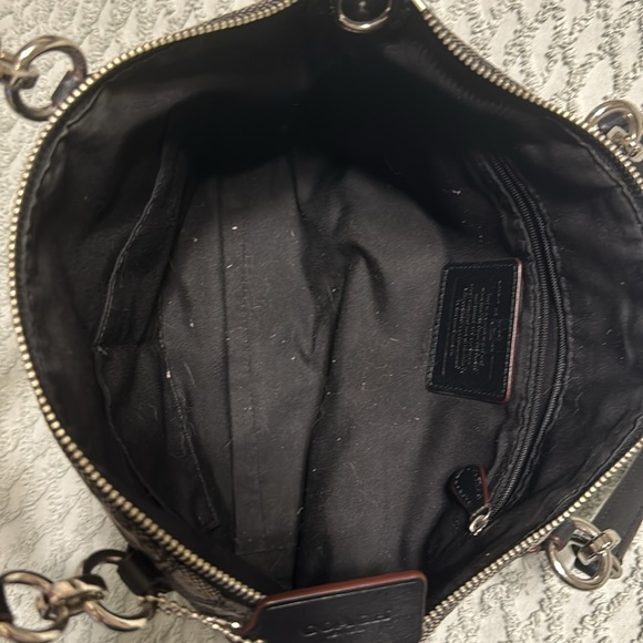 Coach Purse. Small Kelsey. Black and Smoke. - Picture 3 of 7
